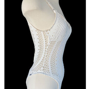 One Of A Kind Vintage Moschino Crochet High Leg One Piece Vintage 1980’s Size